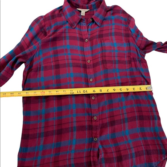 Lucky Brand Plaid Button Down Long Sleeve Shirt Size Small - Picture 11 of 17